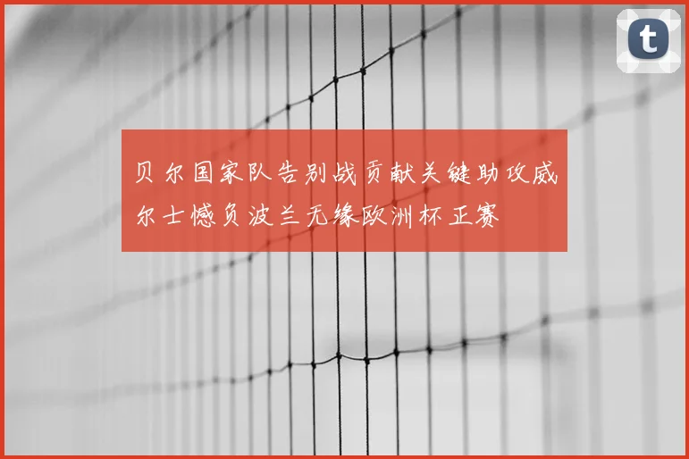 贝尔国家队告别战贡献关键助攻威尔士憾负波兰无缘欧洲杯正赛